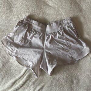 Lululemon White Hotty hot high-rise lined shorts | 6